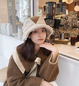img 3 attached to Fashionable And Cozy: Stay Warm In Style With XYIYI Furry Bucket Hat For Women