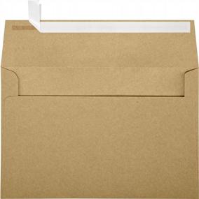 img 4 attached to 50 Pack LUXPaper A9 Grocery Bag Envelopes For 5 1/2 X 8 1/2 Cards - Peel & Press, Printable Invitations, 70 Lb., 5 3/4 X 8 3/4 (Brown)