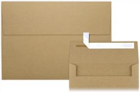 img 1 attached to 50 Pack LUXPaper A9 Grocery Bag Envelopes For 5 1/2 X 8 1/2 Cards - Peel & Press, Printable Invitations, 70 Lb., 5 3/4 X 8 3/4 (Brown)