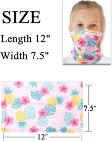 img 3 attached to Защитный лыжный комбинезон для девочек - модные шарфы | дышащие аксессуары