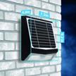 powerful and versatile solar flood light: adjustable, heavy-duty outdoor wall light with motion sensor logo