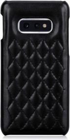 img 4 attached to Чехол из натуральной кожи Toplive для Samsung Galaxy S10E - роскошный защитный чехол ручной работы для 5,8-дюймового телефона, черный