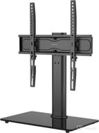 📺 bontec height adjustable swivel table top tv stand for 26-55 inch led oled lcd plasma flat curved screens - with max load capacity of 99lbs, vesa 400x400mm logo