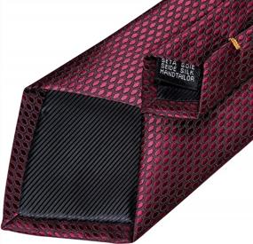 img 1 attached to Enhance Your Style With DiBanGu'S Stylish Silk Tie Set: Woven Handkerchief, Necktie, And Lapel Pin In Paisley, Plaid, Solid, And Floral Designs