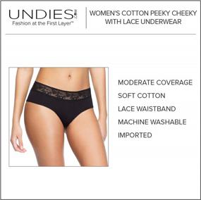 img 1 attached to 6-Pack Multicolor Cotton Cheeky Lace Panties Underwear For Women From Undies.Com