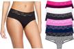 6-pack multicolor cotton cheeky lace panties underwear for women from undies.com logo