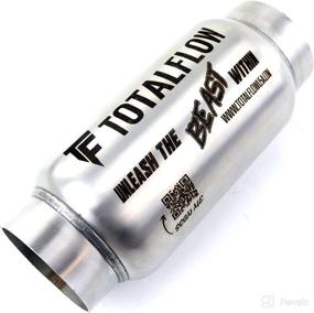 img 4 attached to TOTALFLOW 943 Mini Muffler - Round 3.25&#34; Width, 7&#34; Body, 9&#34; Overall Length with 2.25&#34; Inner Inlet and Outer Diameter Outlet