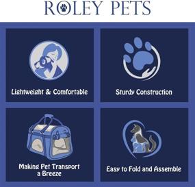 img 3 attached to 🐾 Conveniently Foldable and Portable Roley Pets Soft-Sided Collapsible Pet Crate for Easy Transportation