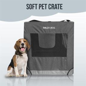 img 2 attached to 🐾 Conveniently Foldable and Portable Roley Pets Soft-Sided Collapsible Pet Crate for Easy Transportation