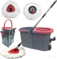 🧹 efficient home cleaning system: mop and bucket with wringer set, spin mops with foot pedal, washable for wet and dry household cleaning logo