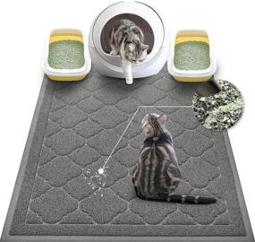 img 4 attached to 🐱 WePet Cat Litter Mat Jumbo - Premium Durable Soft PVC Rug for Kitty Litter Trapping and Mess Control