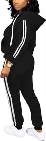 img 3 attached to Stay Comfy And Stylish With Nimsruc Two Piece Tracksuit For Women