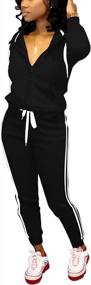 img 2 attached to Stay Comfy And Stylish With Nimsruc Two Piece Tracksuit For Women