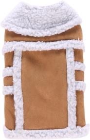 img 1 attached to BWOGUE Small Dog Warm Winter Coat - Stylish Shearling Fleece Dog Jackets for Small to Medium Breeds - Comfy & Cozy Dog Clothing