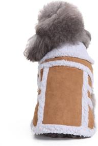 img 3 attached to BWOGUE Small Dog Warm Winter Coat - Stylish Shearling Fleece Dog Jackets for Small to Medium Breeds - Comfy & Cozy Dog Clothing