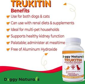 img 1 attached to 🐾 USA-Made Pet Health Pharma Trukitin: Natural Chitosin-Based Phosphate Binder for Dogs & Cats with Human-Grade Ingredients - Renal Support Supplement featuring Calcium Carbonate Oral Powder