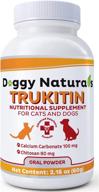 🐾 usa-made pet health pharma trukitin: natural chitosin-based phosphate binder for dogs & cats with human-grade ingredients - renal support supplement featuring calcium carbonate oral powder логотип