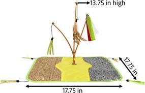 img 1 attached to 🐱 Kitty City Wobble Play Mat, Cat Toy and Scratching Mat, Large Size – Enhanced for Effective Cat Scratching Toy