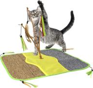 🐱 kitty city wobble play mat, cat toy and scratching mat, large size – enhanced for effective cat scratching toy logo