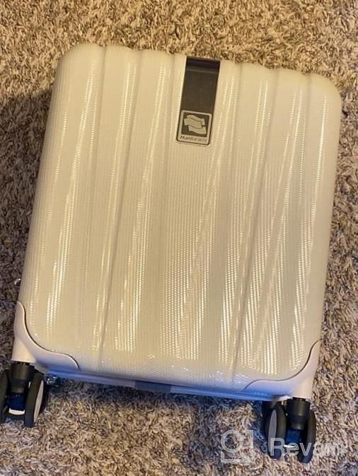 img 1 attached to Lightweight 20'' Hardside Suitcase With Spinner Wheels & TSA Lock - Hanke Upgrade Airline Approved Carry On Luggage review by Johnny Santana