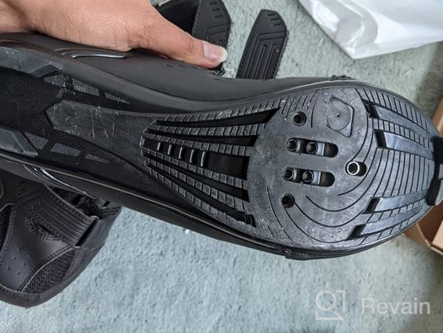 img 1 attached to Unisex Bike Shoes For Men & Women: Riding, Cycling, Indoor, Peloton Compatible With Shimano SPD & Look Delta Cleats. review by Nick Mosley