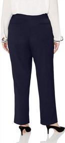 img 2 attached to 👖 Rafaella Women's Plus Size Curvy Gabardine Slim Leg Dress Pant: Sizes 16-22 | Perfect Fit for Curvy Figures!