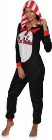 img 3 attached to Women'S Dr. Seuss Thing 1 Thing 2 Microfleece Union Suit Pajama Costume