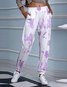 img 3 attached to Women'S Stylish Tie Dye Sweatpants - AMEBELLE Casual Cinch Bottom Workout Harem Pants