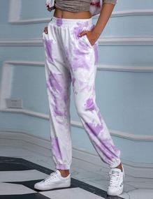 img 1 attached to Women'S Stylish Tie Dye Sweatpants - AMEBELLE Casual Cinch Bottom Workout Harem Pants