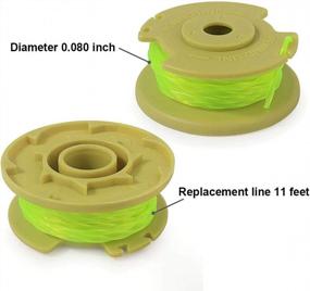 img 3 attached to 11Ft 0.080" Replacement Trimmer Spool For Ryobi One Plus AC80RL3 18V 24V 40V Cordless Weed Wacker Auto-Feed Twist Single Line Parts