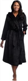 img 4 attached to 48" Ultra Plush Hooded Robe - Softies Drop Needle Bathrobe With Attached Belt