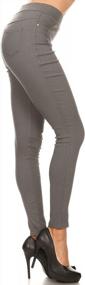 img 2 attached to Jvini Women'S Jeggings & Capri High Waist Pull-On Jean Style Stretchy Skinny Pants