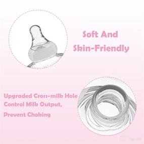 img 2 attached to 🤱 Nipple Shield for Breastfeeding 2 Count: Upgraded Protection for Inverted & Sore Nipples, Easy Latch Assistance, Ideal for Nursing Moms. Includes Carrying Case.