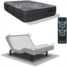 img 1 attached to Luxury Sleep: IDealBed Luxe Hybrid IQ5 Mattress & Reverie 5D Adjustable Bed Set With Massage, Zero Gravity & Pressure Relief System (TwinXL, Medium Firm)