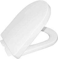 quite-close round toilet seat for horow hwmt-8733s hwmt-8733/ht1000 (10'' rough-in)ht100s compact toilet, plastic logo