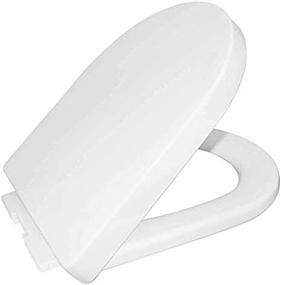 img 3 attached to Quite-Close Round Toilet Seat For HOROW HWMT-8733S HWMT-8733/HT1000 (10'' Rough-In)HT100S Compact Toilet, Plastic