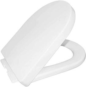 img 1 attached to Quite-Close Round Toilet Seat For HOROW HWMT-8733S HWMT-8733/HT1000 (10'' Rough-In)HT100S Compact Toilet, Plastic