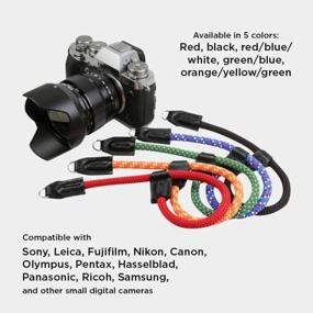 img 1 attached to Foto&Tech Camera Wrist Strap Quick Release Compatible With Sony A6600,A6500,A6400,A6000,A6300,A6100,A5100,RX1 R/R II/RX10 IV III II/ RX100 VII VI Climbing Rope Made In USA (34Cm Black)
