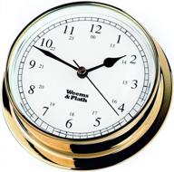 weems & plath endurance collection 125 quartz clock (brass) logo