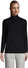 img 4 attached to Women's Lands End Quarter Pullover: 🧥 Coats, Jackets & Vests for Women's Clothing