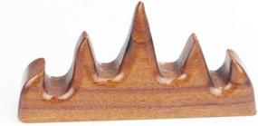 img 4 attached to Chinese Calligraphy Brush Rest Holder - Rosewood Brush Rack 9X2X4.5Cm (3.5"X0.8"X1.77") By Easyou