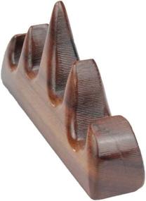 img 2 attached to Chinese Calligraphy Brush Rest Holder - Rosewood Brush Rack 9X2X4.5Cm (3.5"X0.8"X1.77") By Easyou