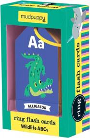 img 4 attached to Mudpuppy Wildlife ABCs Ring Flash Cards For Kids - 26 Double-Sided Alphabet Flash Cards On A Reclosable Ring, Colorful Animal Illustrations - Learning Games For Toddlers And Preschoolers