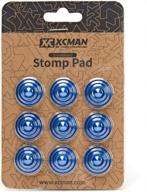 xcman 4-layer cone snowboard stomp pad with 7.87-inch diameter and aluminum construction - set of 9 studs logo