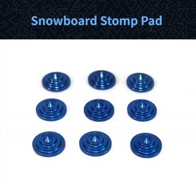 img 3 attached to XCMAN 4-Layer Cone Snowboard Stomp Pad With 7.87-Inch Diameter And Aluminum Construction - Set Of 9 Studs