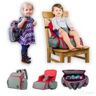 booster backpack toddler perfect travel feeding logo