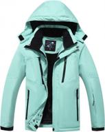 women's waterproof outdoor snowboard ski jacket breathable phibee logo