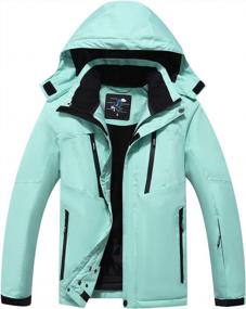 img 4 attached to Женская непромокаемая дышащая лыжная куртка для сноуборда на открытом воздухе PHIBEE
