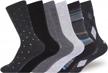 women's business dress socks - enerwear 6p pack aloe infused modal logo