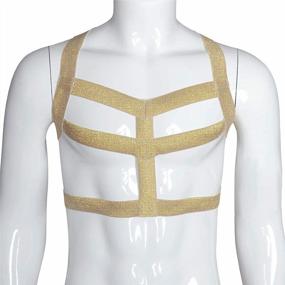 img 1 attached to 👔 Versatile Elastic Halter Shoulder Costume: The Ultimate Men's Accessory Belts